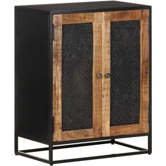 vidaXL Aparador De Madera De Mango Rugosa 60x35x75 Cm Vidaxl