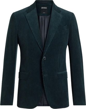 Ermenegildo Zegna Ribfluwelen blazer - Groen