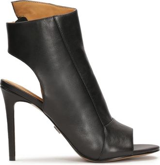 Kazar Peep toe boots. Dit product valt klein uit. - Dames - Sandalen met hakken - Zwart - 36 EU - Leer - Schoenen