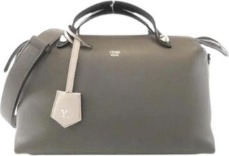 Fendi Pre-owned Vintage Handbag - Dames - Vintage Handtas - Grijs - ONE Size - Leer - Vintage