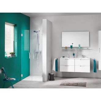 Sealskin I AM Pendeldeuren 100x200cm voor een nis Roestvrij staal 8mm helder glas met antikalk