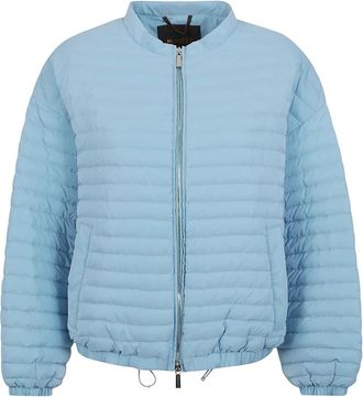 Moorer Lichtblauwe donsjas voor de winter - Dames - Zomerjassen - Blauw - S - Polyester - Jassen