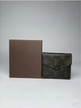 Louis Vuitton Pre-owned Leren Portemonnee - Dames - Vintage Accessoires - Bruin - ONE Size - Leer - Vintage