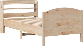 vidaXL Bed Frame without Mattress 100x200 cm Solid Wood Pine Vidaxl