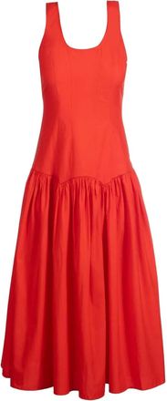Merlette Abito midi Garance - Rosso