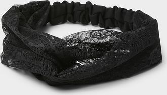 Simons Womens Floral lace interlaced headband