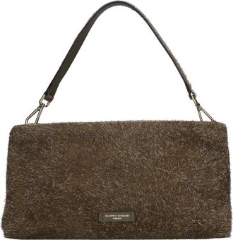 Gianni Chiarini Maxi Clutch Bag - Dames - Handtassen - Groen - ONE Size - Leer - Tassen