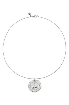 Monica Vinader Hammered Celtic Pendant Necklace in Sterling Silver at Nordstrom
