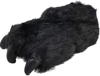 Generic New Mens Novelty Funny Claw Monster Bear Animal Feet Funky Fun Slippers Gift (Black Monster Claw, UK Footwear Size System, Adult, Men, Numeric, Medium