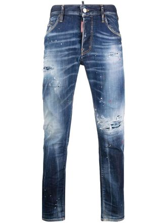 Dsquared2 Gerafelde jeans - Blauw