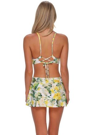 Sunsets Sporty Swim Skirt Bottoms in Isla Soleil Crepe at Nordstrom, Size X-Small