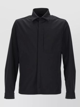 Herno collared jacket long sleeves chest pocket