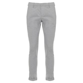 Dondup Chinos, male, Gray, Size: W34 Chino Trousers
