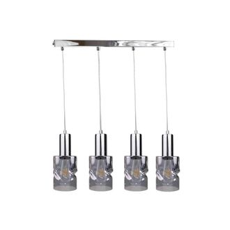 Netlighting Cross Bar Pendant Ceiling Light Dark Silver 60cm 4x E27