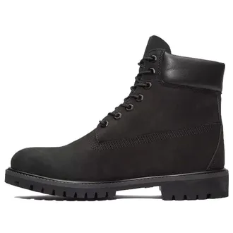 Timberland Premium 6 Inch Waterproof Boot ReBOTL Lining Black Nubuck TB010073001