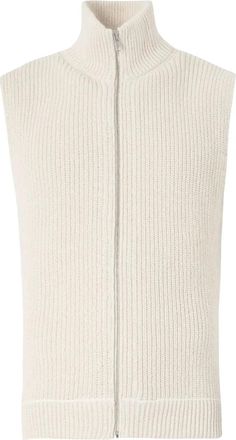 Maison Margiela knitted sleeveless cardigan - Neutrals
