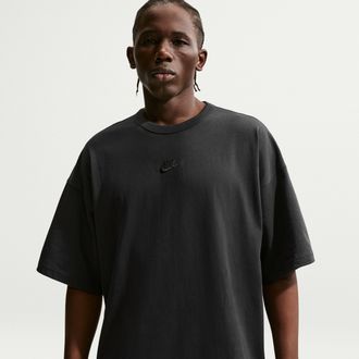 Nike Mens Nike Sportswear Premium Essentials Oversized T-Shirt in Black | IH1129-045