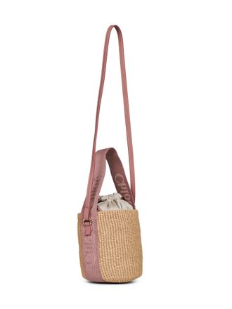Chlo&eacute; Womens Small Basket Bag Woody Nougat Beige Paper Shoulder