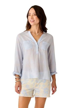 Carve Designs Dylan Textured Shirt in Arctic at Nordstrom, Size Xx-Small