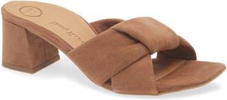 Paul Green Delight Slide Sandal in Nut Suede at Nordstrom, Size 10.5Us