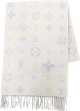 Louis Vuitton Pre-owned Stole - Dames - Vintage Accessoires - Grijs - ONE Size - Kasjmier - Vintage