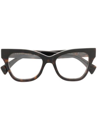 Gucci Bril met cat-eye montuur - Bruin