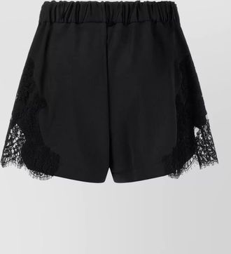 Versace lace insert tailored shorts