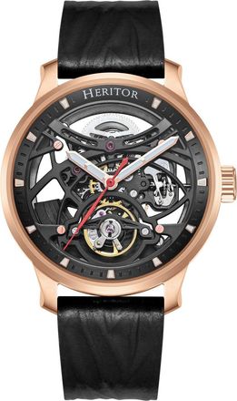 Heritor Marcell Skeleton Wijzerplaat Automatische Horloge