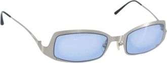 Chanel Pre-owned Accessories, female, Blue, Size: ONE SIZE Pre-owned Vintage Sunglasses