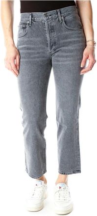 A Gold E Slim-fit Jeans - Dames - Cropped Jeans - Grijs - W31 - Denim - Jeans