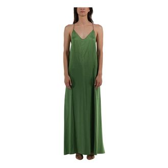 The Nina Studio Maxi Dresses, female, Green, L, Silk Athena Dress