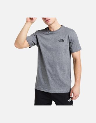 The North Face Mens The North Face T-Shirt Mens T Shirt Simple Dome Sports Cotton Casual Crew Neck - Grey - Size: 42