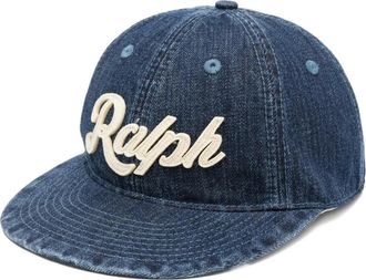 Polo Ralph Lauren Accessoires, Heren, Blauw, ONE Size, Denim, Ralph Logo Denim Ball Cap
