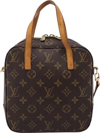 Louis Vuitton Spontini Monogram Canvas Brown Canvas Handbag (Pre-Owned)