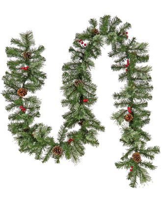 National Tree Company 9Ft Evergreen & Cashmere Tips Garland
