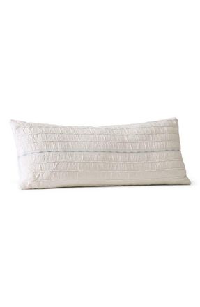 Boll & Branch Tideline Decorative Pillow Cover in White/hydrangea at Nordstrom
