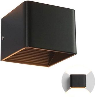 OEM L&aacute;mpara De Pared Recargable Con Mando A Distancia, 5w, Tres Colores De Luz, Regulable, Luz Nocturna, Inal&aacute;mbrica, Funciona Con Pilas, Negra