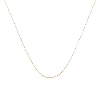 House of Brilliance 10K Gold 1/2 mm Slender & Dainty Fine Rope Chain Necklace in Rose at Nordstrom, Size 20