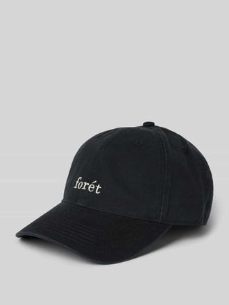 Forét Basecap mit Label-Stitching in Black, Größe 1