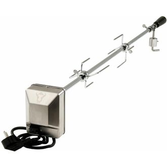 No Brand No Brand - BBQ-Toro Set universale di spiedini per grill con spiedino, motore, supporto motore e aghi per carne