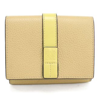 Loewe Beige Leather Wallet (Tri-Fold) (Pre-Owned)