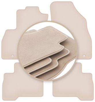 OEM Alfombrillas Premium Beige Para: Peugeot Bipper Kombivan, Tepee 2007-2017