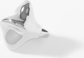 Pilgrim Womens Hammered solid adjustable ring