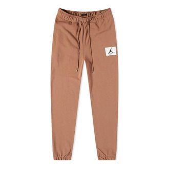 Air Jordan Solid Color Label Lacing Bundle Feet Sports Pants Mens Earthy Yellow DA9812-256