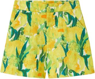 La DoubleJ Shorts Good Butt a fiori - Giallo