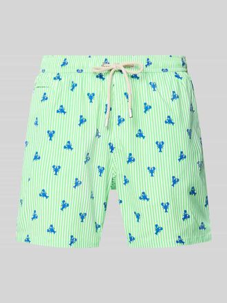 MC2 Saint Barth Badeshorts mit elastischem Bund und Kordelzug in Gruen, Gr&ouml;&szlig;e XXL
