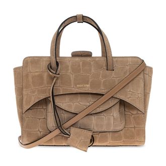 Hidesins Tassen, Dames, Beige, ONE Size, Leer, Flap Medium Bag