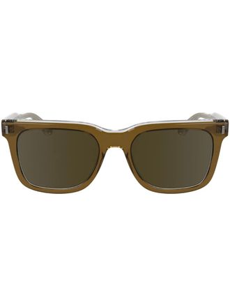 Calvin Klein wayfarer-frame sunglasses - Brown