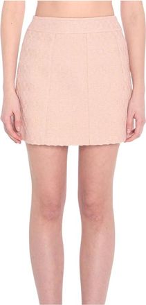 Celine Trapeze Mini Skirt - female - CELINE - Short Skirts - Pink - XS - Skirts