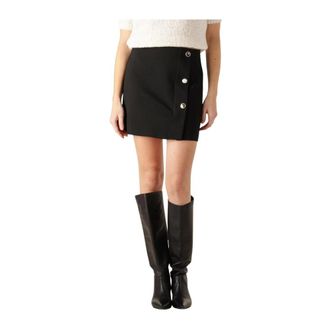 Twinset Dames, Rokken, Zwart, Maat: 4XS Zijde